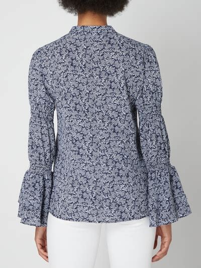 michael kors bluse mit reißverschluss|Bluse aus Krepp mit Verzierungen .